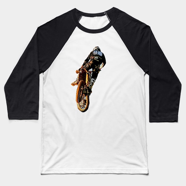 motocross enduro Baseball T-Shirt by rickylabellevie